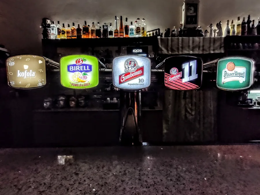 Točené pivo a limonády